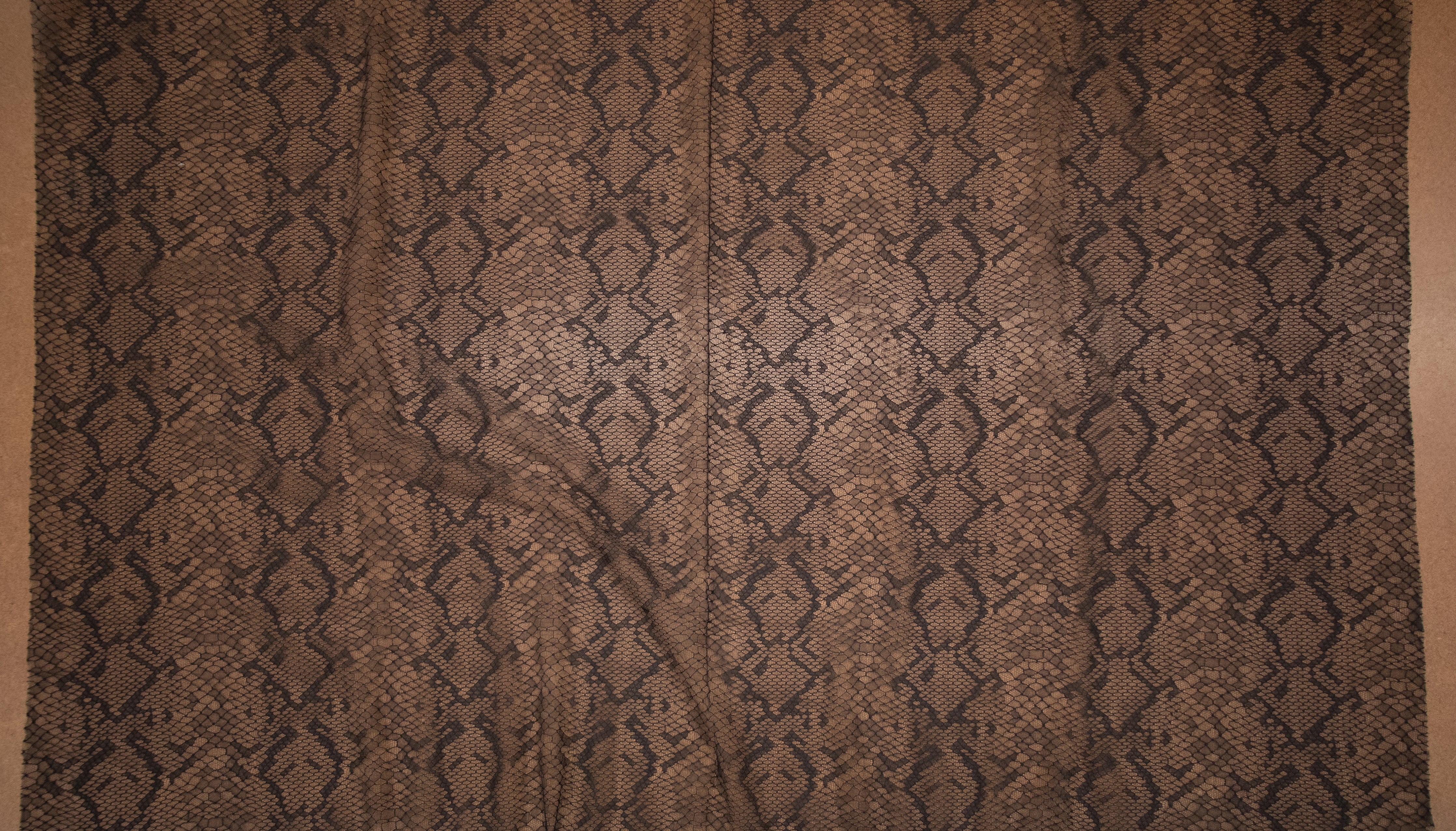 Abstract Chantilly Lace in Black, Made in France - Image 3