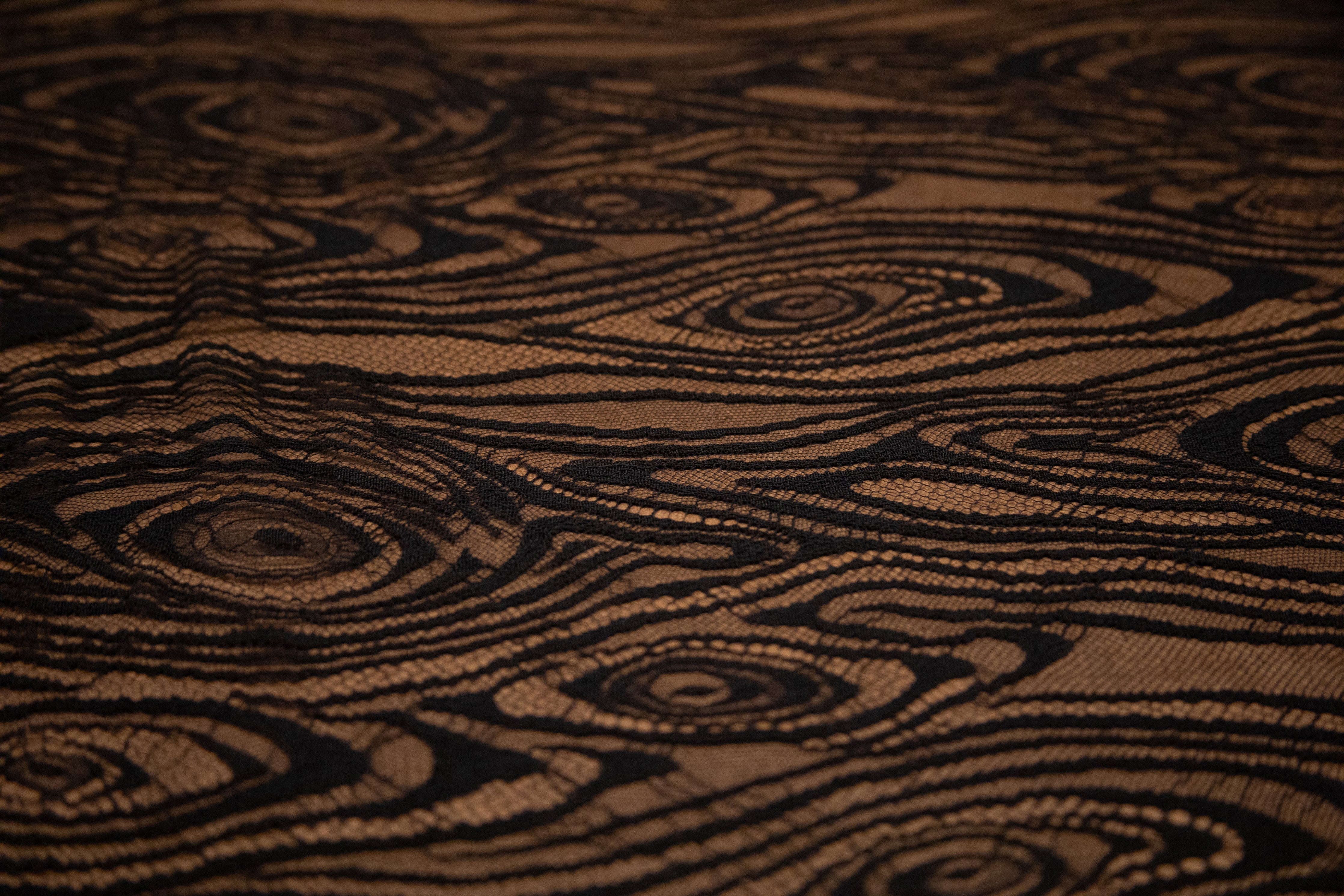 Abstract Lace in Black, Made in France - Image 4