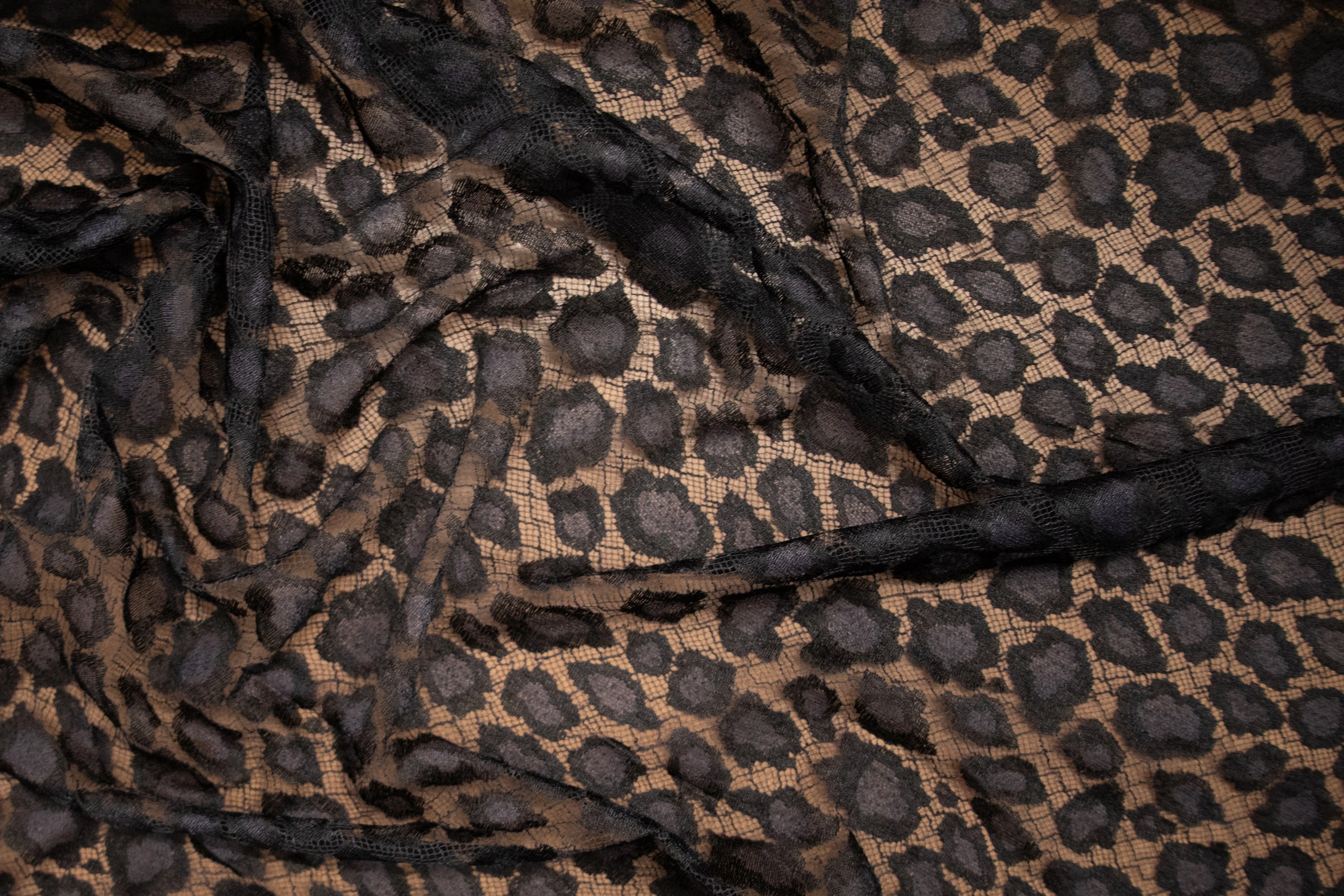 Abstract Lace in Black, Made in France - Image 3